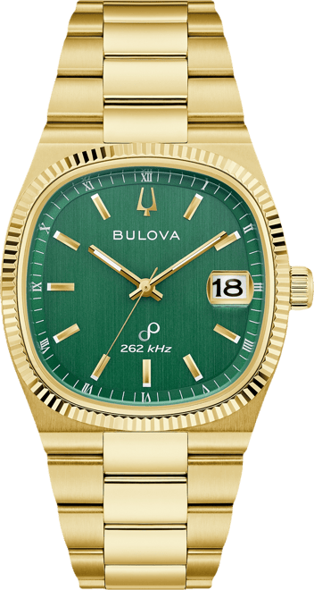 Men's Classic Super Seville Hpq Precisionist Gold-Tone Stainless Steel Bracelet Watch 37.5mm