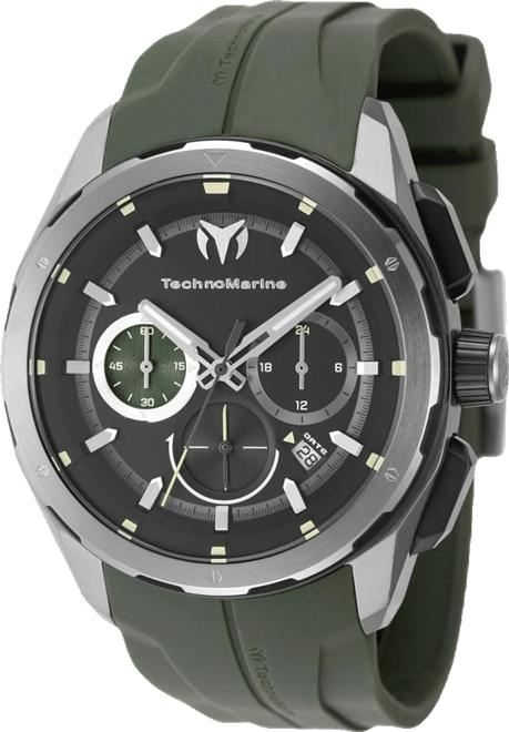 Men's Tm-318100 Ocean Quartz Black Dial Watch