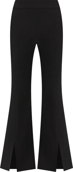 Women's Ponte-Knit Slit-Hem Flare Pants, Macy's Exclusive