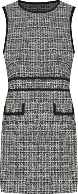 Women's Textured Jacquard A-Line Dress