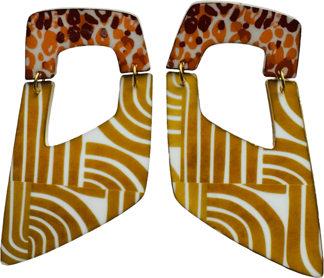 Raquel Dangle Abstract Earrings