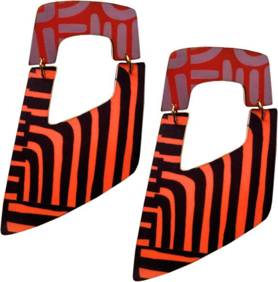 Raquel Dangle Abstract Earrings