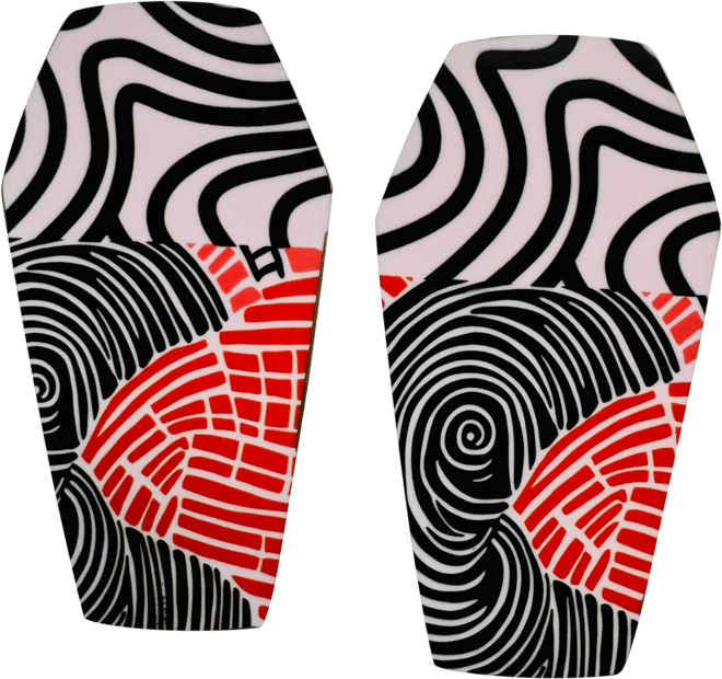 Geometric Gemma Stud Earrings