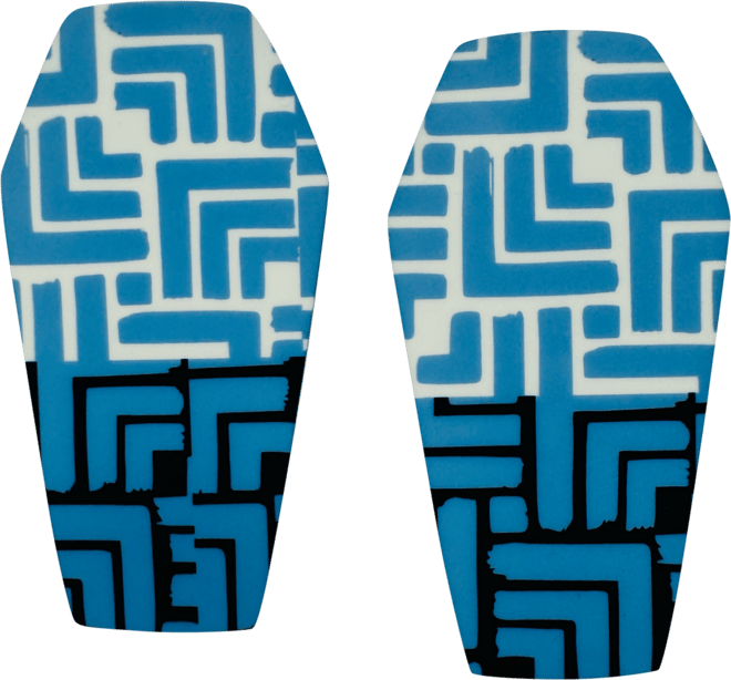 Geometric Gemma Stud Earrings