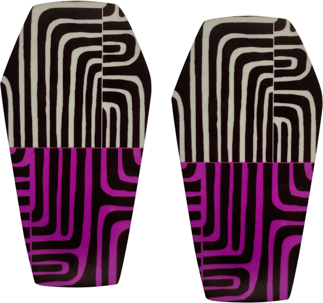 Geometric Gemma Stud Earrings