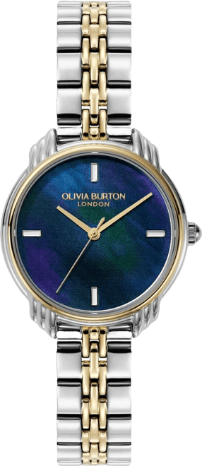 Women's Art Deco 2.0 Two Tone Stainless Steel Bracelet Watch, 30mm