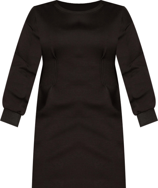 Women's Plus Size Waisted Jersey Mini Dress