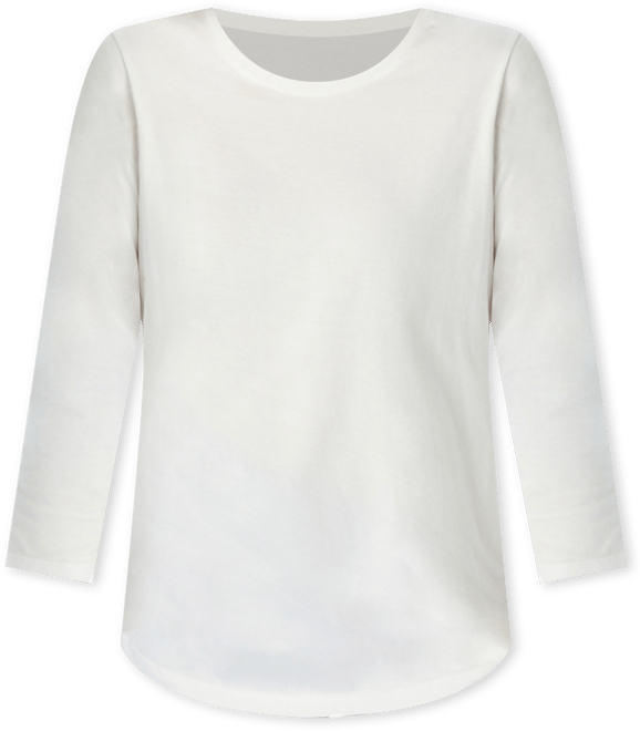 Plus Size Within Perfect Three-Quarter Sleeve Crewneck Tee