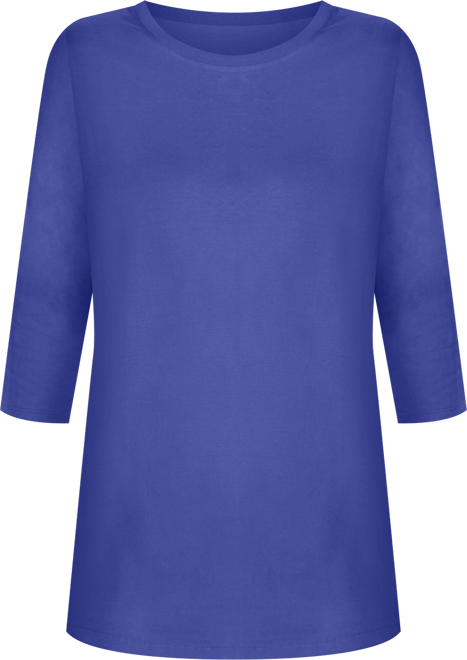 Plus Size Within Perfect Three-Quarter Sleeve Crewneck Tee