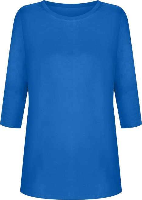 Plus Size Within Perfect Three-Quarter Sleeve Crewneck Tee