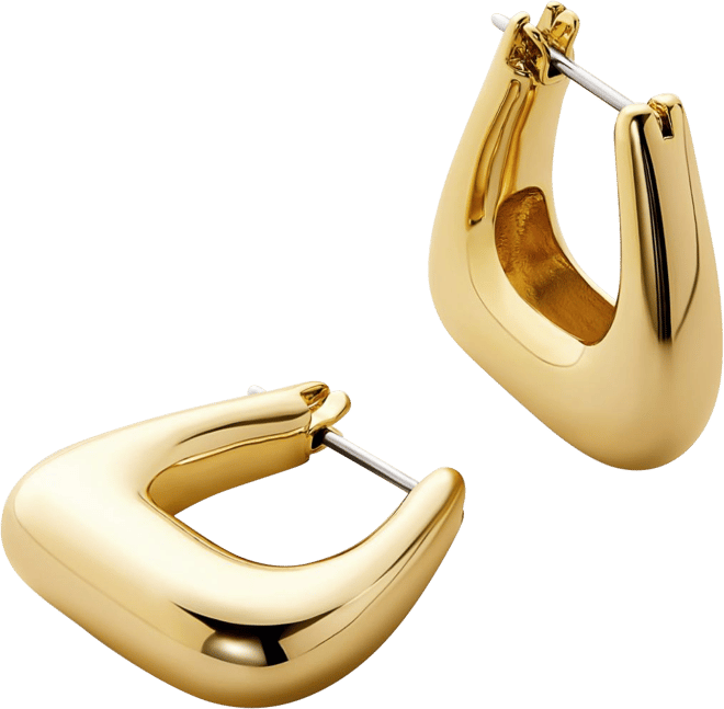 Chunky Gold Hoop Earrings