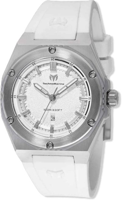 Women's Tm-416049 Coral Quartz 3 Hand Silver Dial Watch