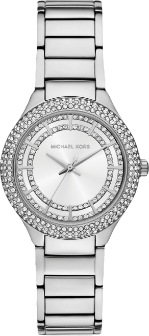 Women's&nbsp;Sylvia Three-Hand Silver-Tone Stainless Steel Watch, 33mm