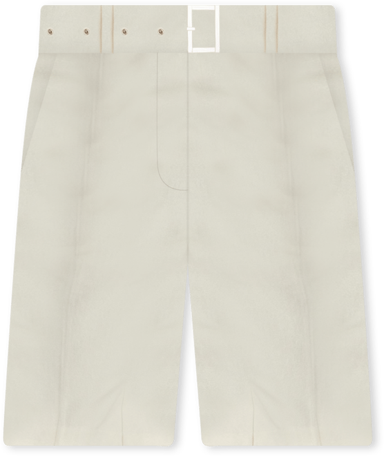 Women's Longline Cotton Twill Buckle Jort Shorts