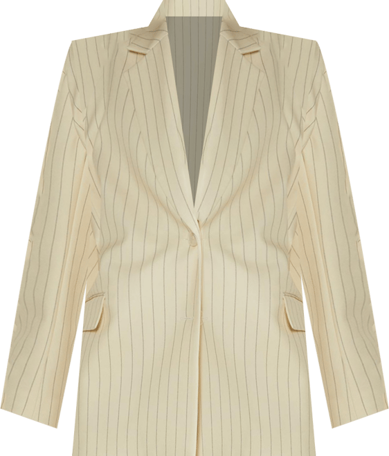 Women's Oversized Pinstripe Tailored Blazer