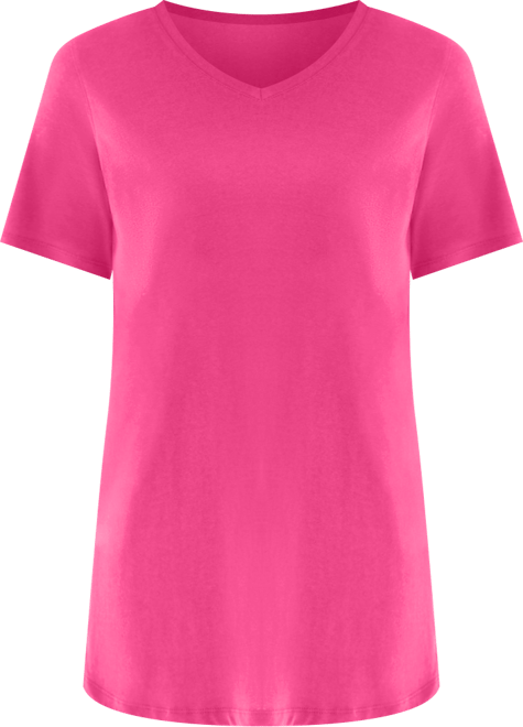 Plus Size Perfect Short-Sleeve V-Neck Tunic