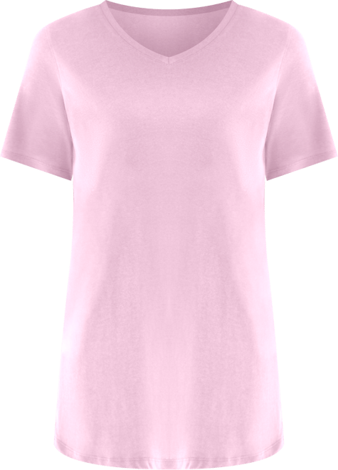 Plus Size Perfect Short-Sleeve V-Neck Tunic