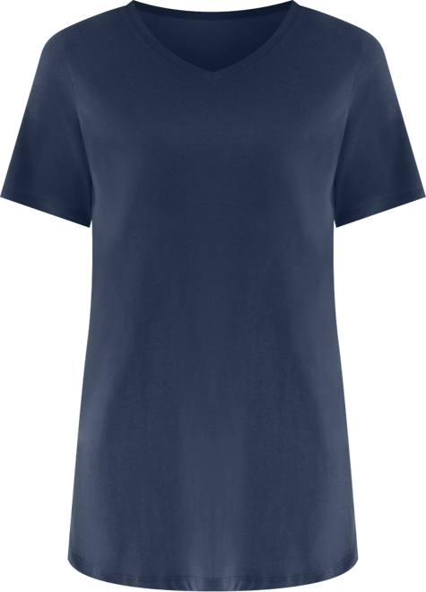 Plus Size Perfect Short-Sleeve V-Neck Tunic