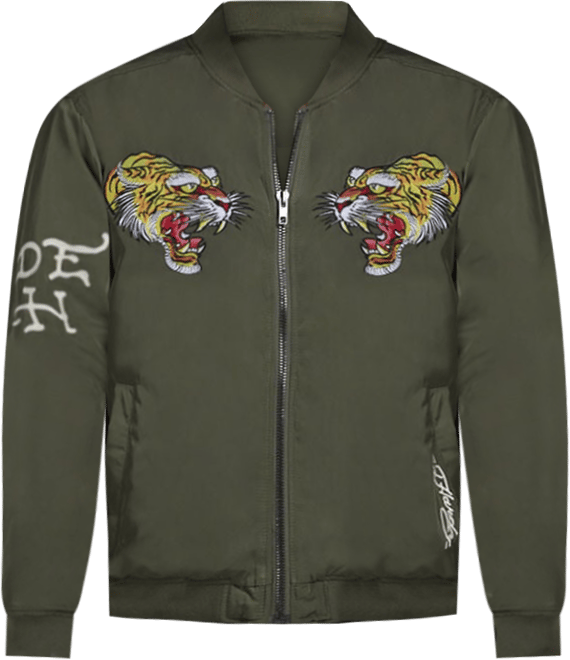 Shop Ed Hardy Sacred Heart Rhinestone Boxy Tee EHM1101-25RS-BLK