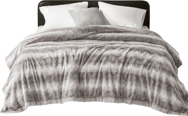 Zuri Faux Fur Blanket, Full/Queen