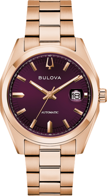 Men's Classic Surveyor Automatic Rose Gold-Tone Stainless Steel Bracelet Watch 39mm