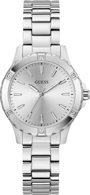 Women's Silver Tone Analog Watch, 35mm