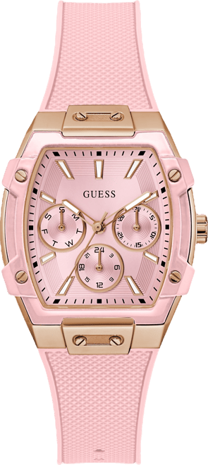 Women's Pink Rose Gold Tone Multi-function Watch, 35mm