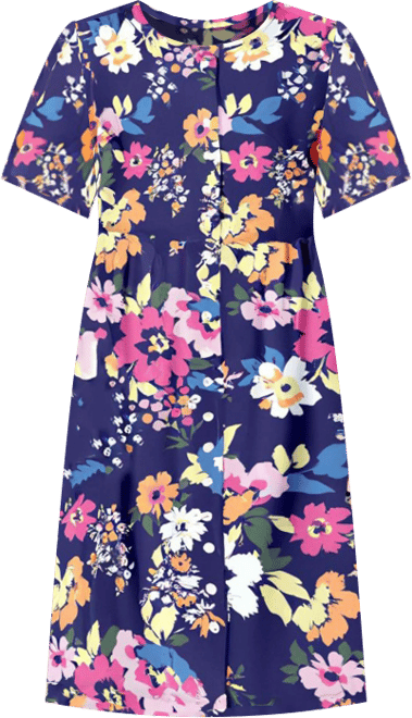 Women's Within Button-Front Short Essential Dress