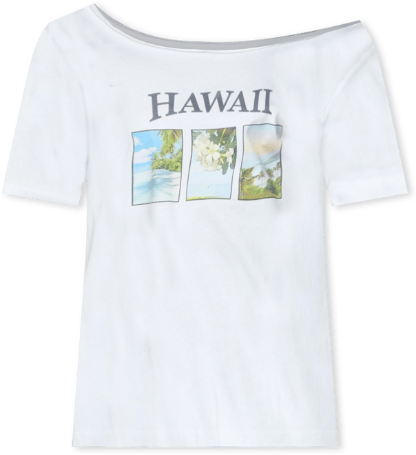 Women's Hawaiian Babe Off Shoulder T Shirt