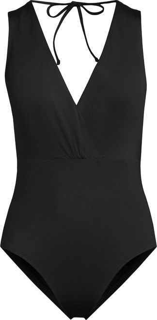 Women's Surplice Tie Back One Piece