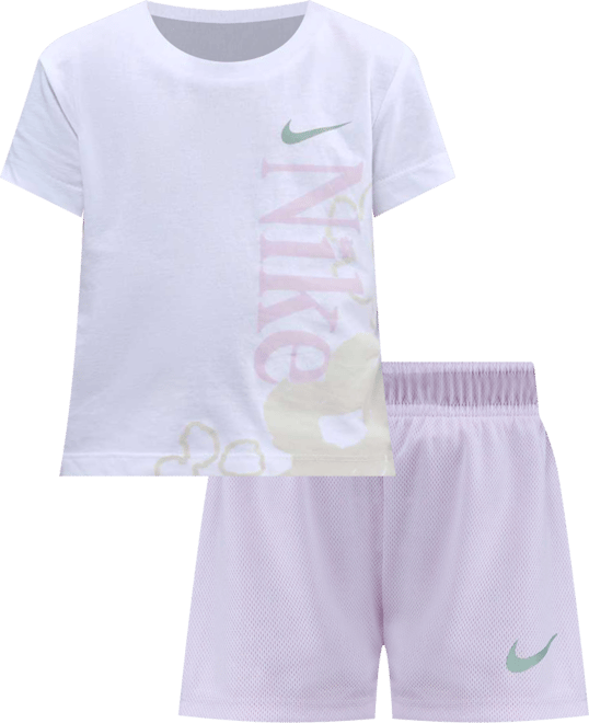 Nike Toddler Wild Flower T-Shirt and Mesh Shorts Set