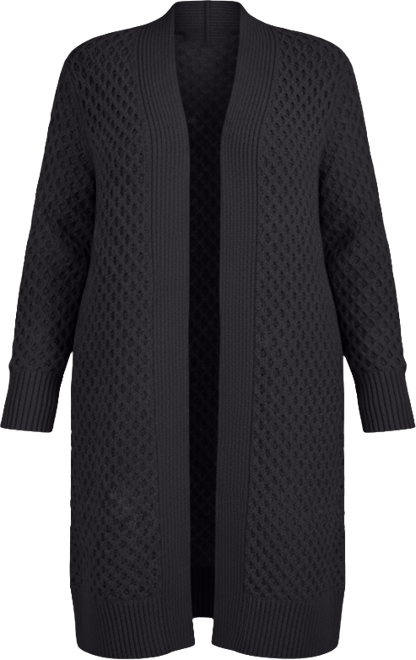 Plus Size Open-Front Longline Cardigan Sweater, Macy's Exclusive