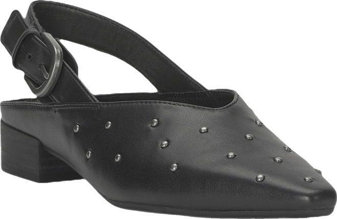 Women's Brigeet Studded Slingback Low Block-Heel Mules