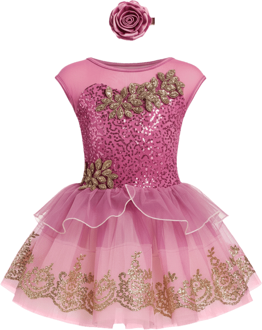 Gold Leaf Applique Dress Dance Costume | Weissman®