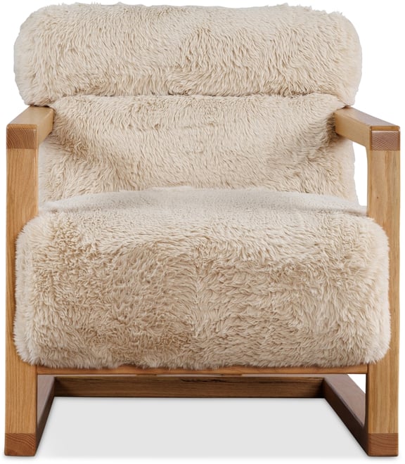 Michola Wood Accent Chair, Macy's Exclusive