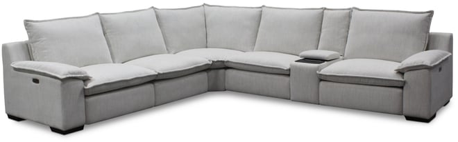 Borsi 6-Pc. Sectional with 2 Power Recliners & 1 Console, Exclusive at Macy's