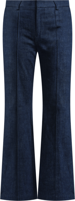Women's Flare Leg Mid Rise Seamed Jeans