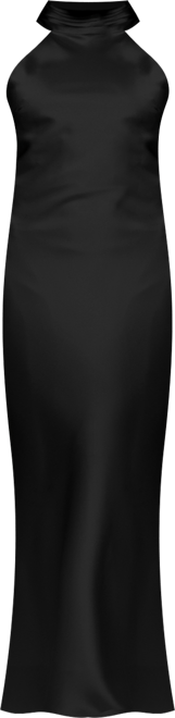 Women's Tie Neck Long Dress