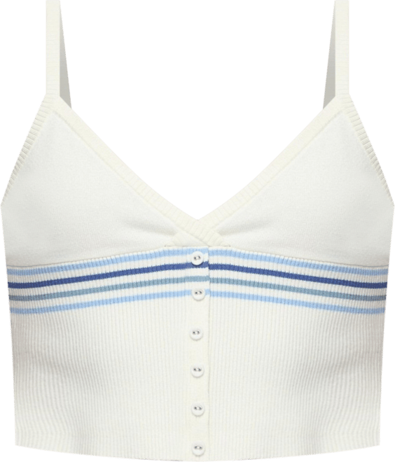 Women's Miya Stripey Ribbed Knit Tank Top