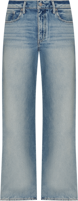 Arellia Barrel Leg Jeans With Covered Buttonfly