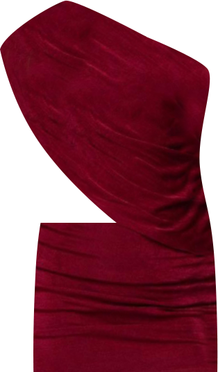 Womens Fiora One Shoulder Cutout Mini Dress