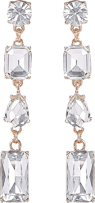 Crystal Cascade Statement Earrings