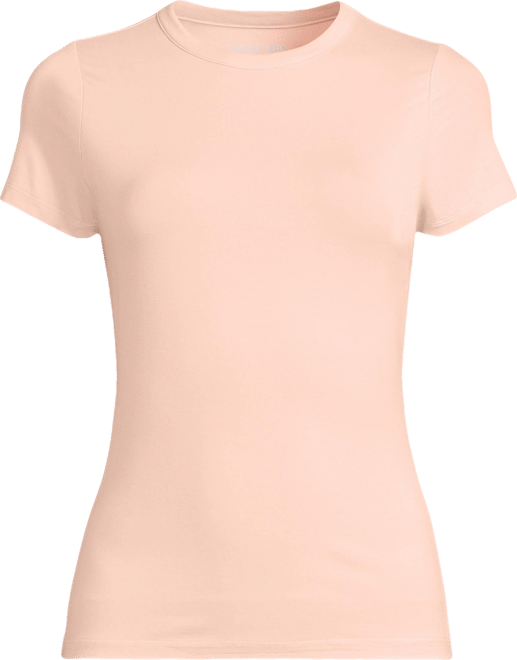 Plus Size Short Sleeve Cooling Crew Neck T-Shirt