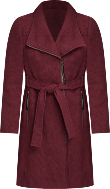 Womens Wool Blend Belted Wrap Coat, Created for Macys