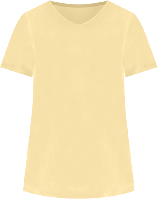 Plus Size Perfect Short-Sleeve V-Neck Tunic