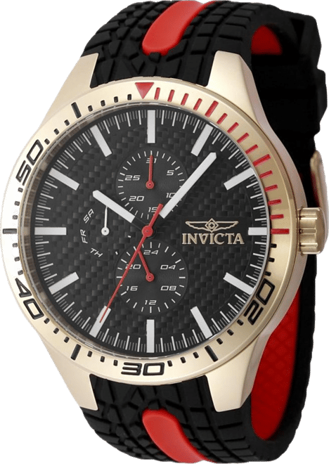 Men's 48872  Racing Quartz Multifunction Black Dial Watch