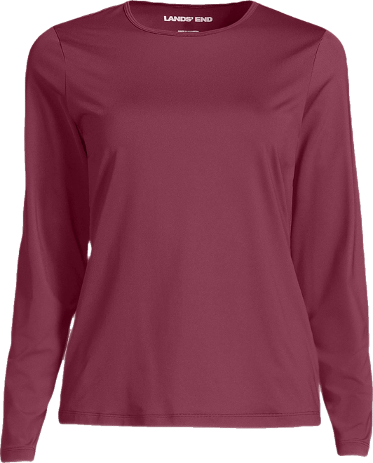 Women's Plus Size SunShade Upf 50 Long Sleeve Relaxed Rash Guard