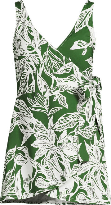 Women's Side Tie Mini Swim Dress Swimsuit