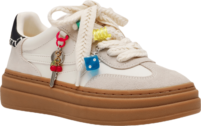 Women's Dodge-c Charm Embellished Platform Lace-Up Sneakers