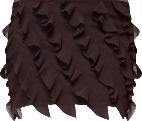 Womens Clare Chiffon Ruffled Mini Skirt